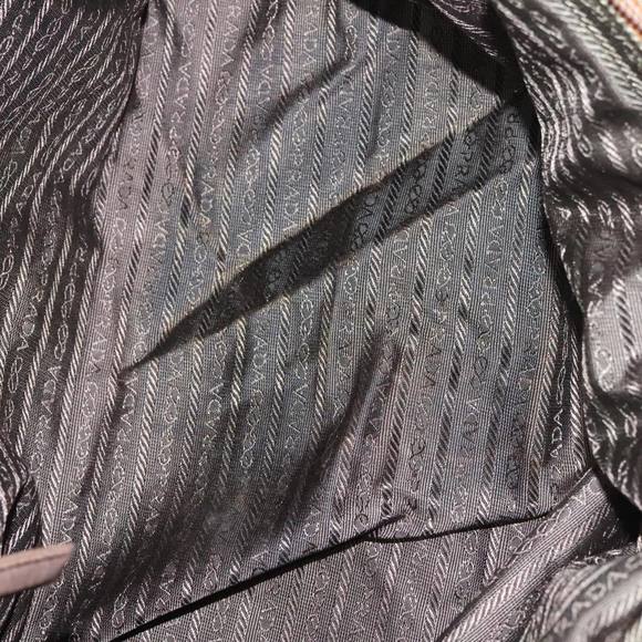 PRADA Chain Hand Bag Nylon Beige Gold Auth bs19999 - Picture 11 of 16